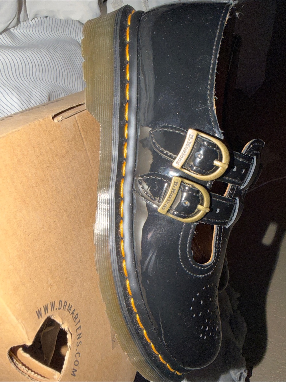 Dr. Martens 8065 Mary Jane Patent Lamper Black Women’s Shoes - Picture 5 of 12